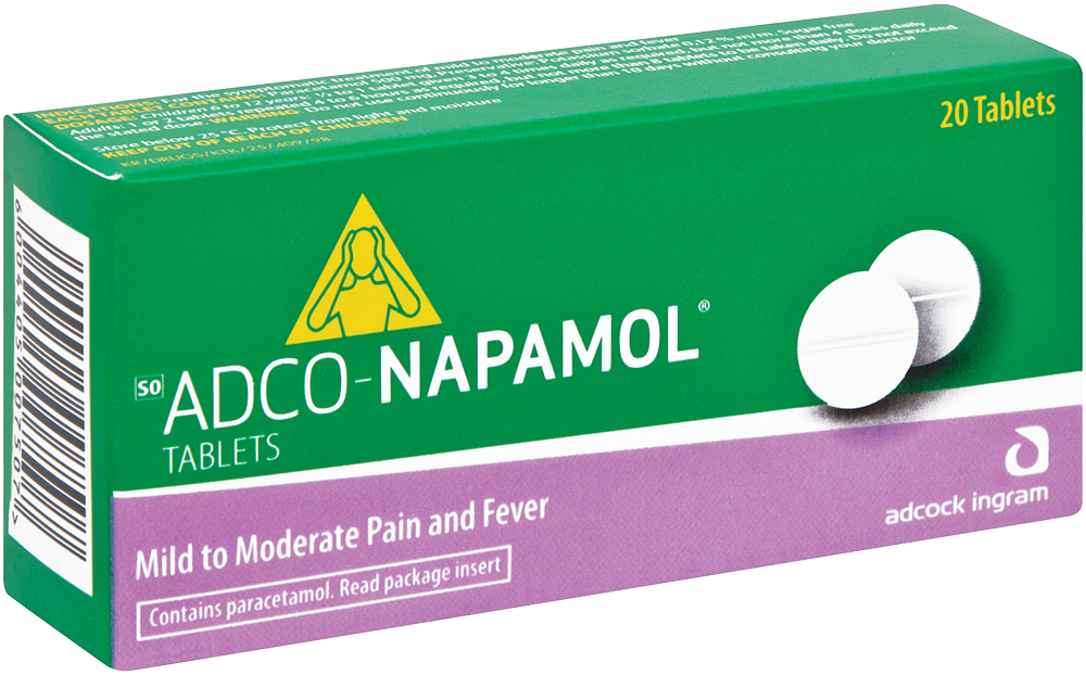 Adco-napamol Pain & Fever Tablets 20pk
