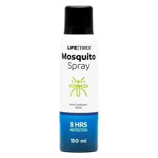 Front of Lifetrek Mosquito Spray 8HRS 150ml can