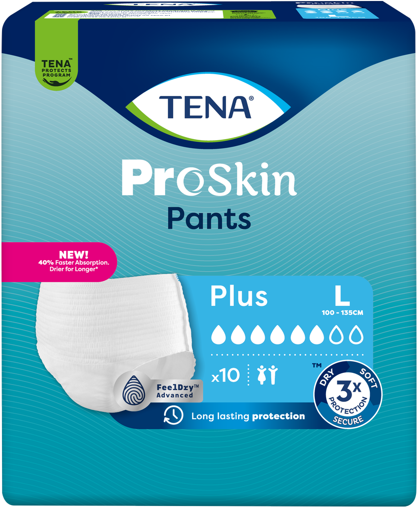 TENA ProSkin Plus Adult Incontinence Pants 10pk