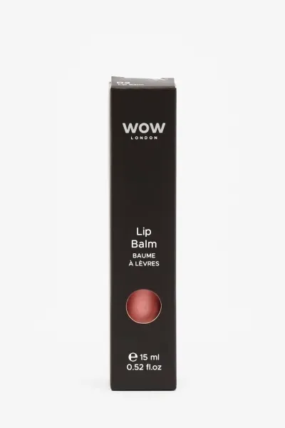 Front of WOW London Lip Balm 15 ml box
