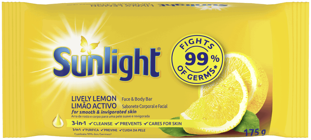 Sunlight Lively Lemon 3-in-1 Face & Body Bar 175g